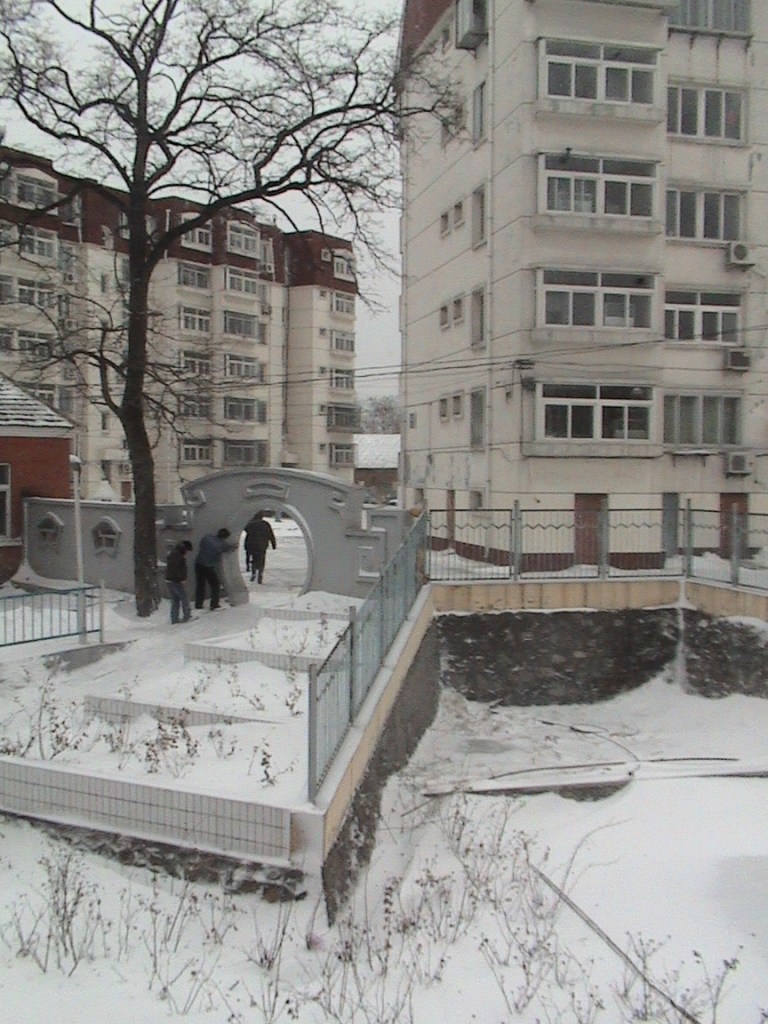 Lots of people fell on the ice at this gateway